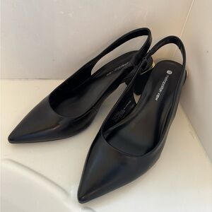 Elegant Black Slingback Heels